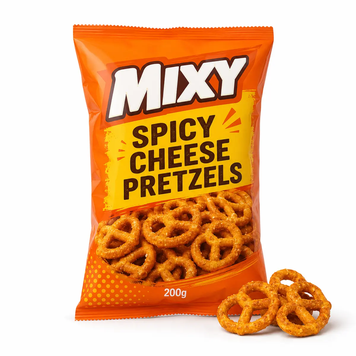 Mixy Spicy Cheese Pretzels 200g